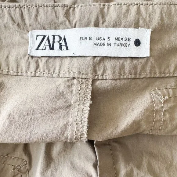 Zara Wide Leg Parachute Cargo Pants – Women’s Size Small – EUC - Picture 5 of 7